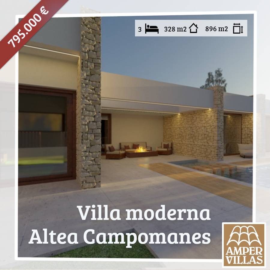 villa de lujo estilo moderno en Campomanes