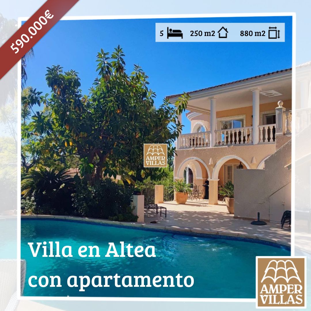 comprar villa en Altea con apartamento de invitados