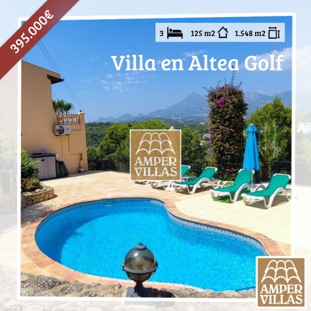 comprar villa en Altea junto al campo de golf