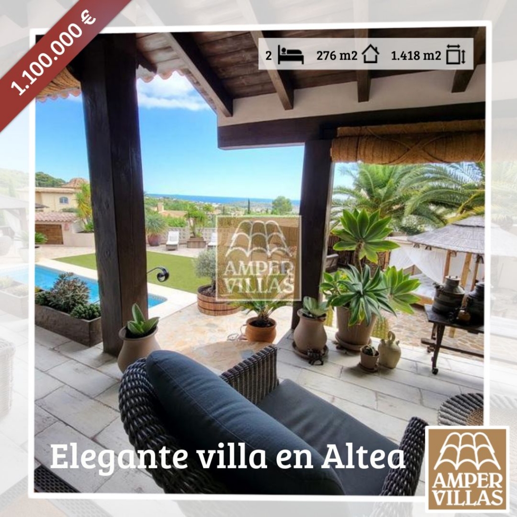 comprar villa elegante en Altea la Vella