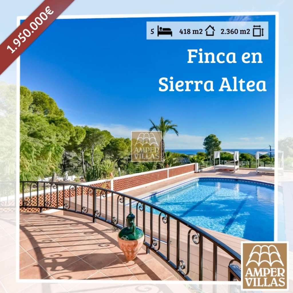 comprar finca de lujo en Altea
