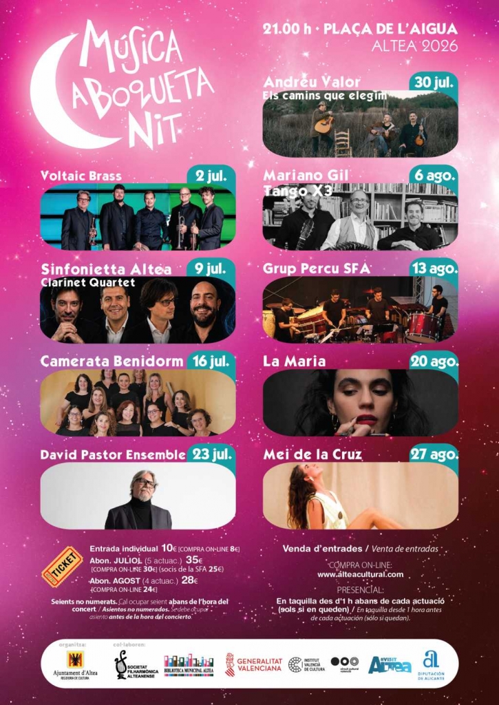 musica al aire libre en Altea