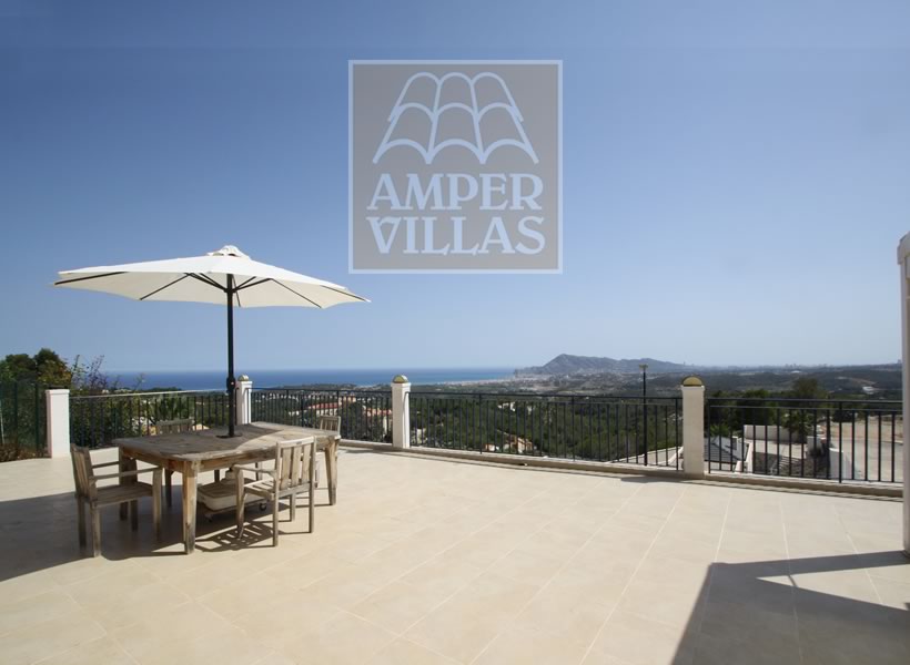 chalets con vistas al mar en Altea