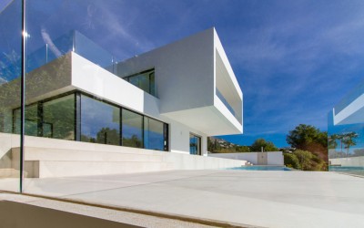 Modern villa under construction in Altea golf