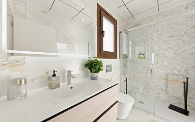 Moderna villa de 3 dormitorios con piscina privada en Polop