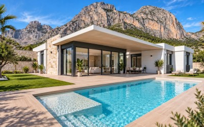 Villa independiente moderna en Polop con vistas y piscina privada
