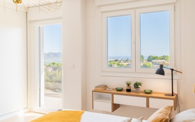 Modern 4-Bedroom Townhouse with Panoramic Sea &
Benidorm Views in La Nucía 